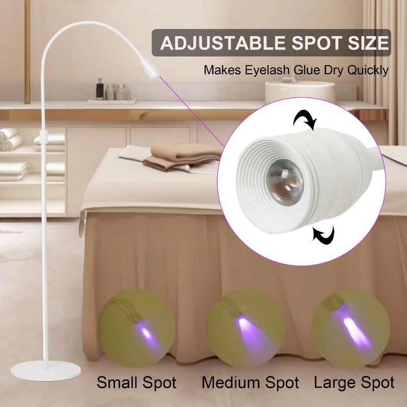 Eyelash Extension With Glue - Lampa UV do rzęs, przedłużania, utwardzania