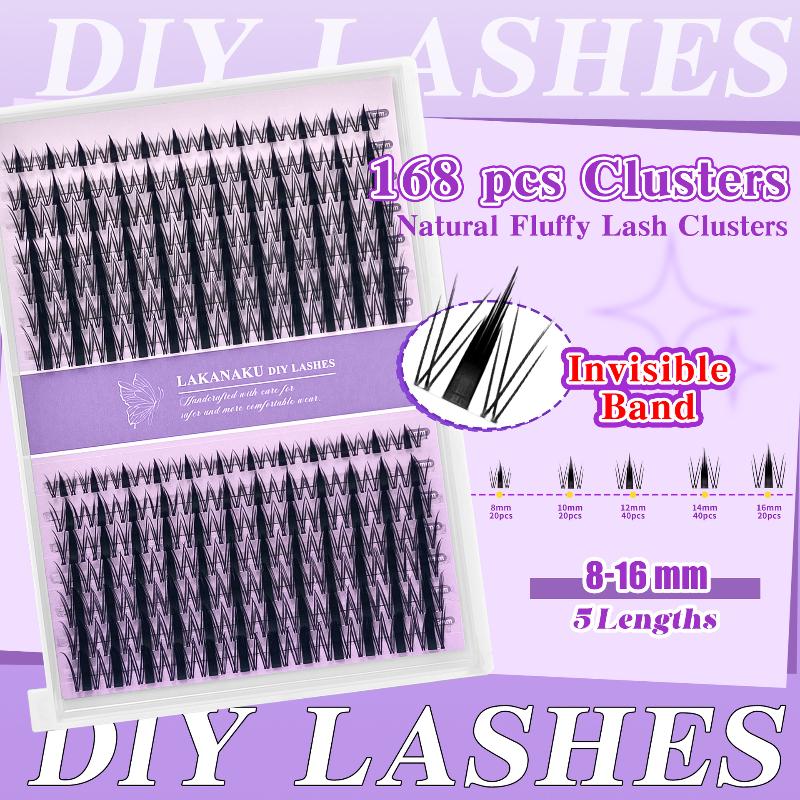 Eyelash Extension Individual - Naturalne rzęsy w kępkach, pojedyncze, puszyste,