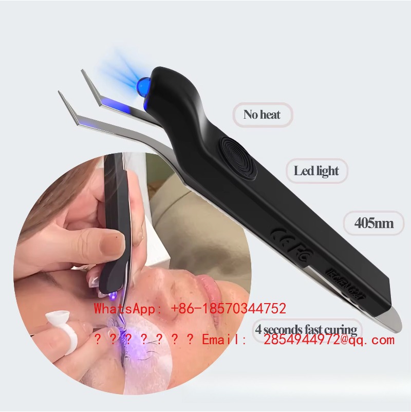Eyelash Extension With Glue - Bezprzewodowa, przenośna lampa UV do rzęs,