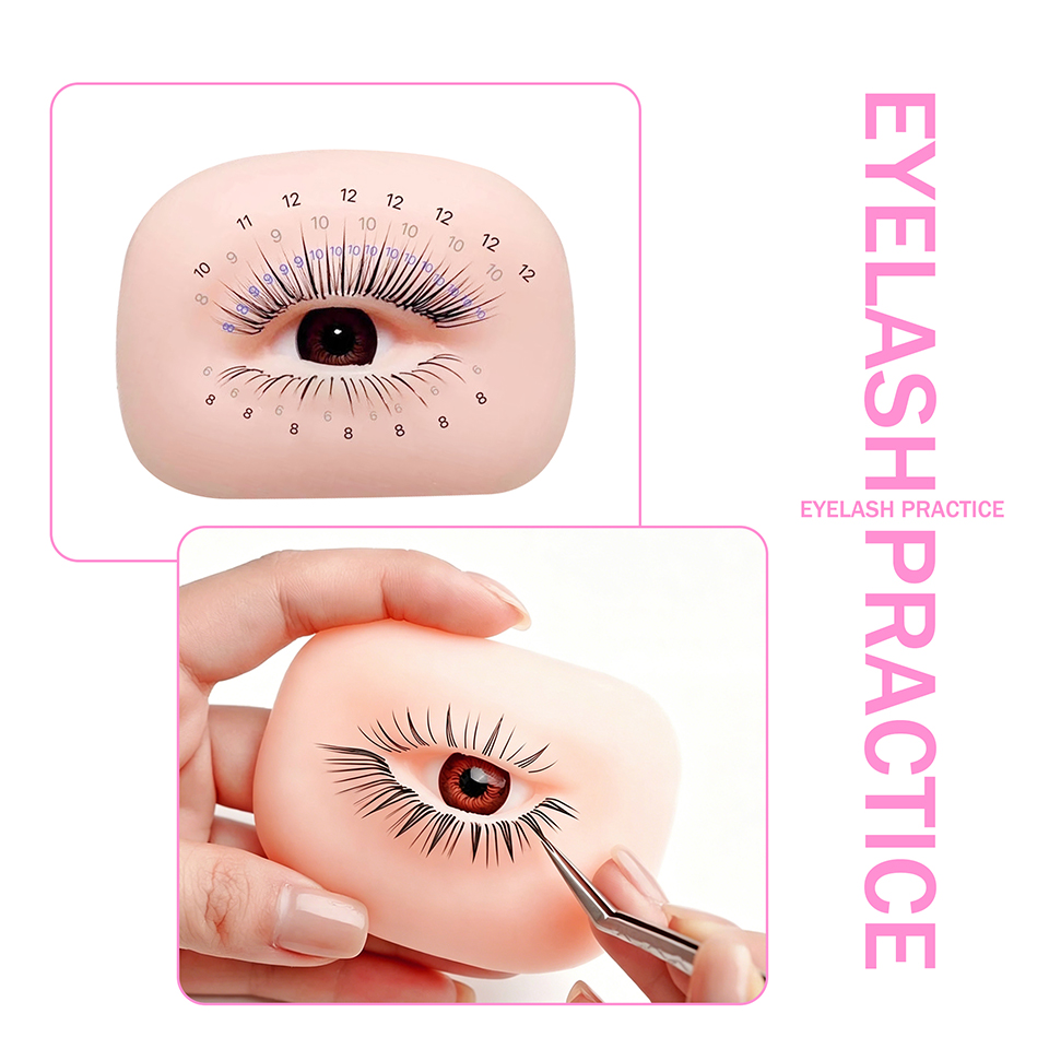 Eyelash Extension Model - Manekin do ćwiczeń przedłużania rzęs z