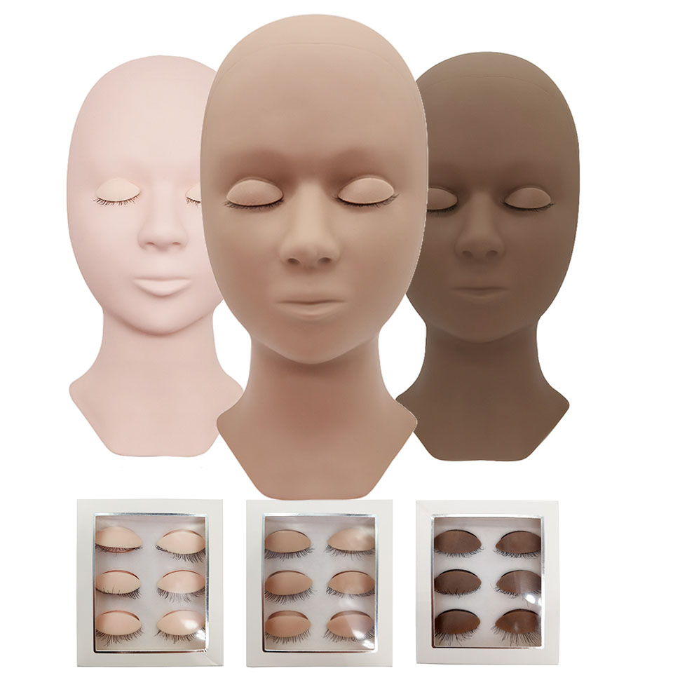 Eyelash Extension Model - Silikonowy manekin treningowy z wyjmowanymi oczami
